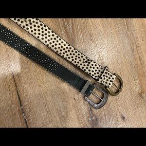set of 2 free people belts